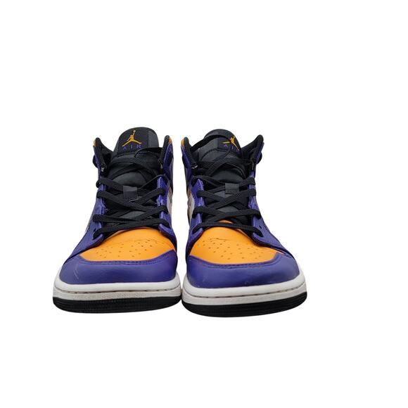 Nike Air Jordan 1 Mid \'Lakers\' Mens Sz 10 DQ8426 517 (174) main image 4